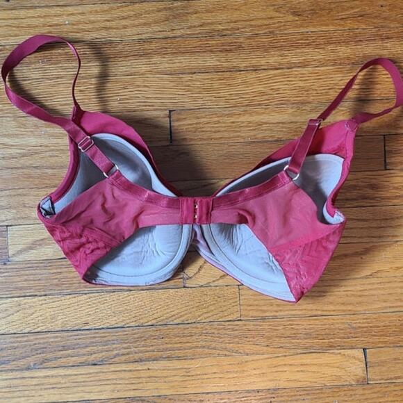Thirdlove Chevron Contour Demi Bra Red-32 E1/2 - Picture 3 of 4